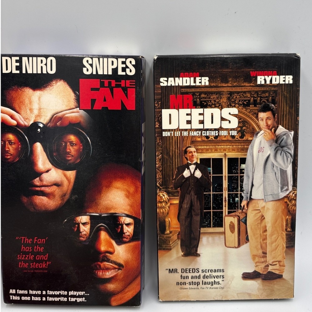 VHS Movie Lot of 5 Men In Black II The Fan Mr Deeds The Negotiator A Man Apart - Picture 4 of 7